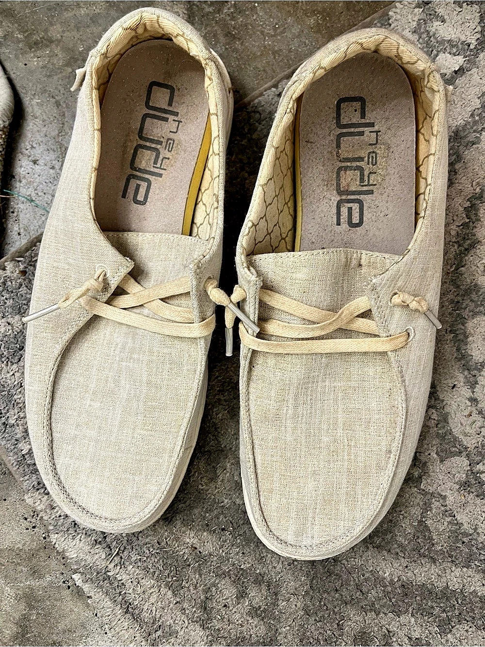Hey Dude Wally Sox Beige Casual Shoes
